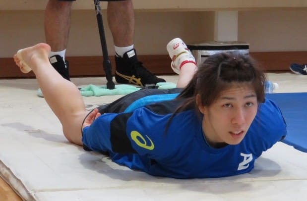 吉田沙保里の背筋