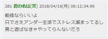 能條愛未書き込み