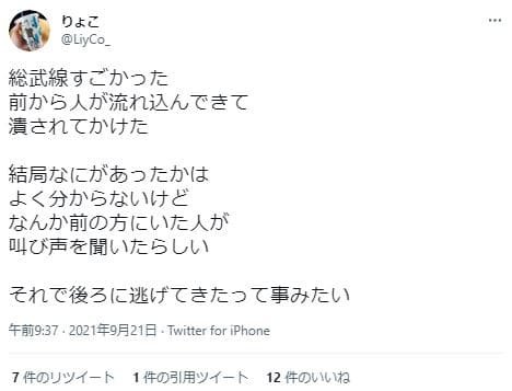 総武線パニック騒ぎ3